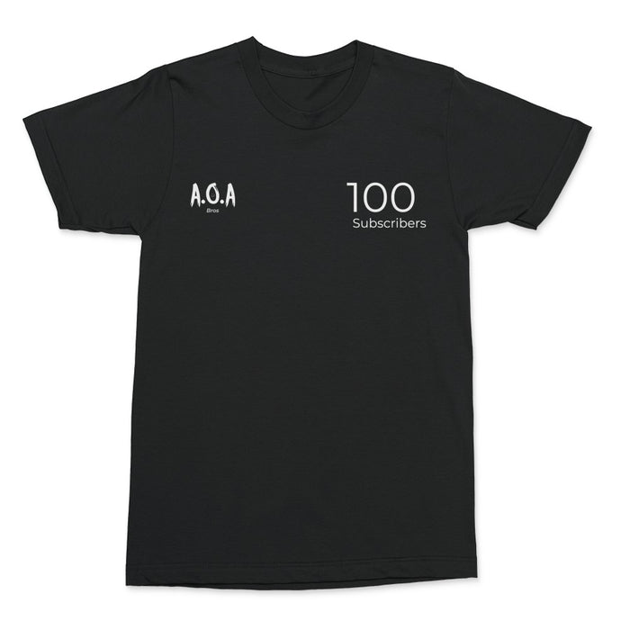 AOA Bros 100 Subscriber Adult T-Shirt *LIMITED EDITION*