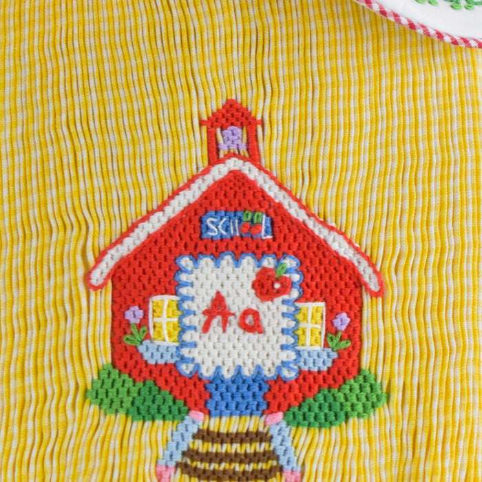 Apple Schoolhouse Boy Romper 🍎📚