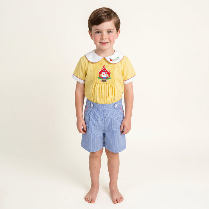 Apple Schoolhouse Boy Set 🍎📚