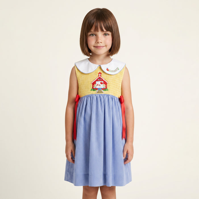 Apple Schoolhouse Girl Dress 🍎📚