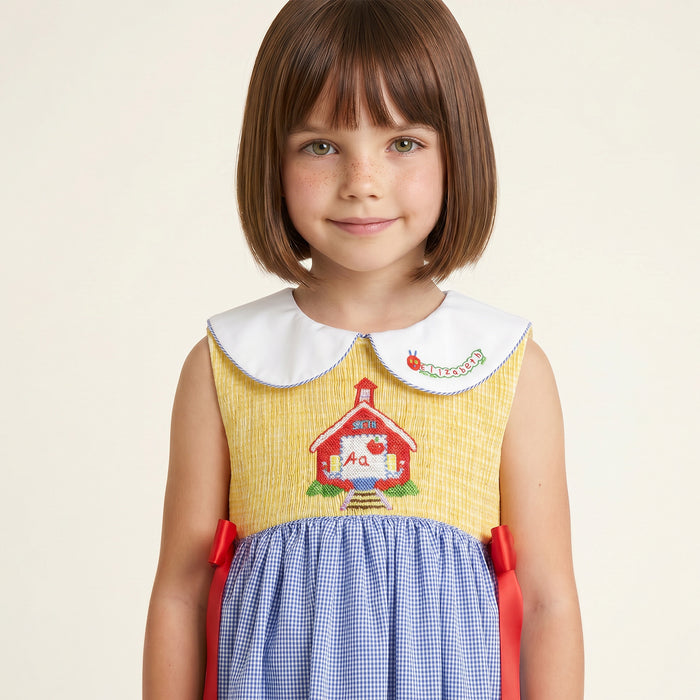 Apple Schoolhouse Girl Dress 🍎📚