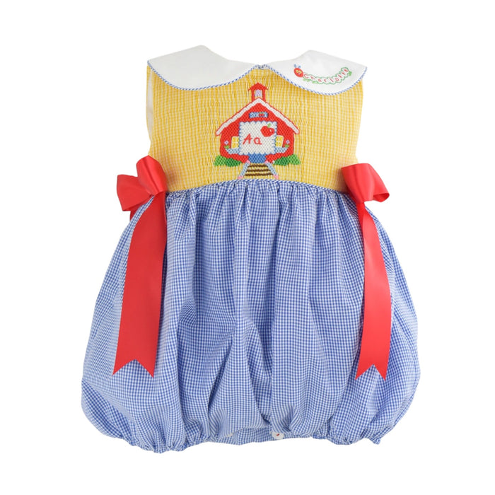 Apple Schoolhouse Girl Romper 🍎📚