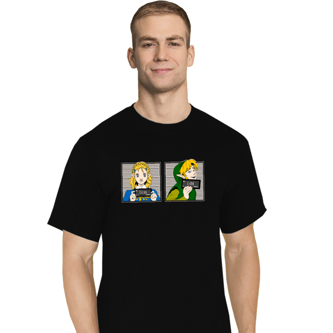 Secret_Shirts T-Shirts, Tall / Large / Black Arrested In Hyrule!