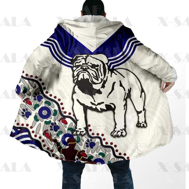 Assorted Anzac Day Indigenous Printed NRL Duffle Hooded Cloaks - Titans & Bulldogs