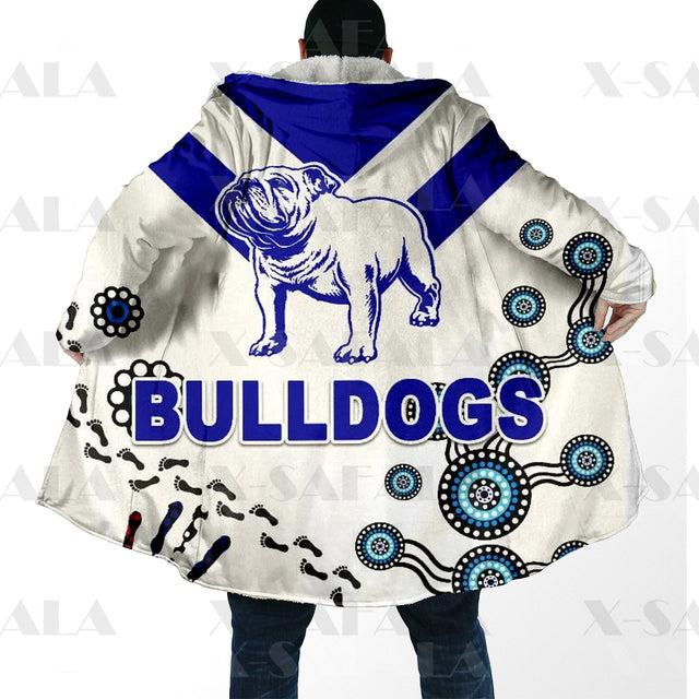 Assorted Anzac Day Indigenous Printed NRL Duffle Hooded Cloaks - Titans & Bulldogs