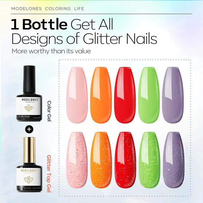 Free Aurora Chameleon Top Coat Gel 10ml Gift MODELONES #