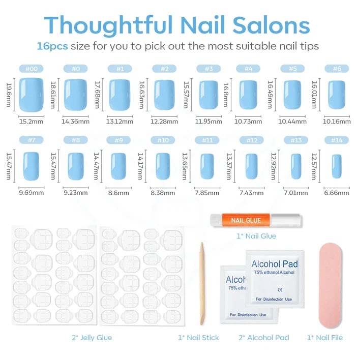 Baby Blue 【US ONLY】 press on nails MODELONES #