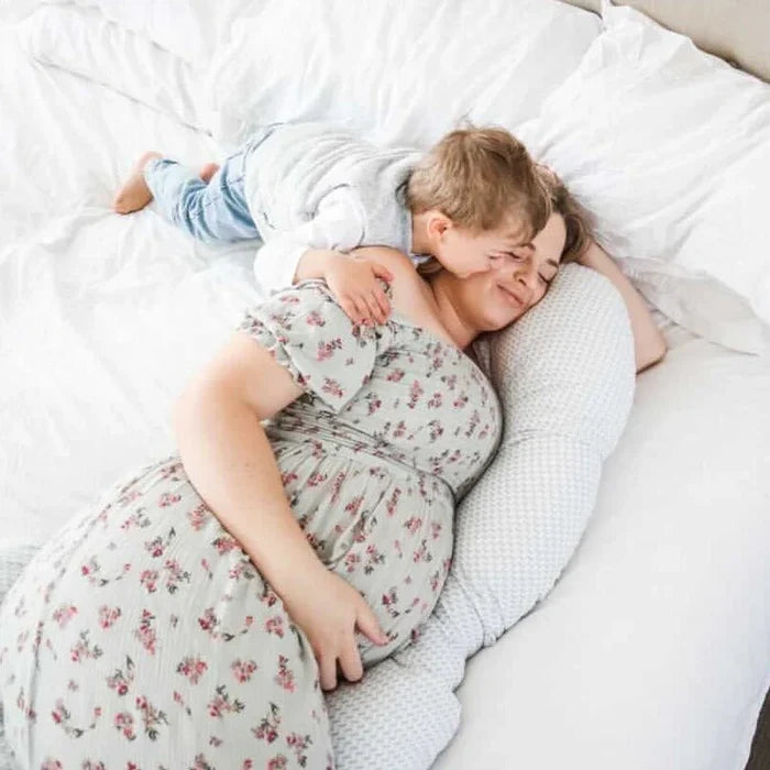 Babystudio The Ultimate Body Pillow - Gingham Beige