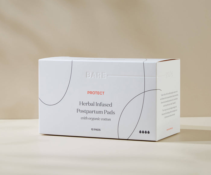 Bare Mum - Herbal Infused Postpartum Pads - 10 Pack
