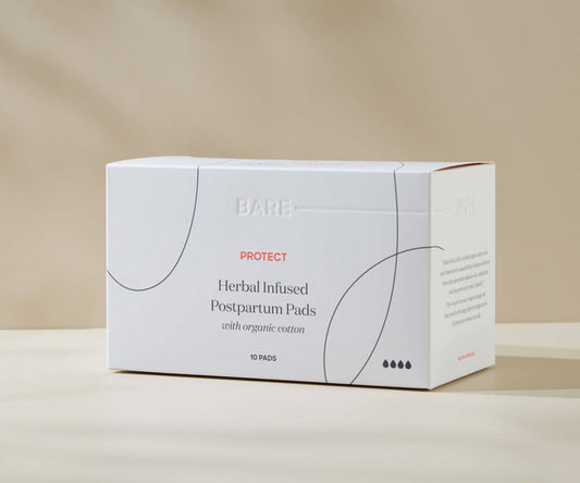 Bare Mum - Herbal Infused Postpartum Pads - 10 Pack