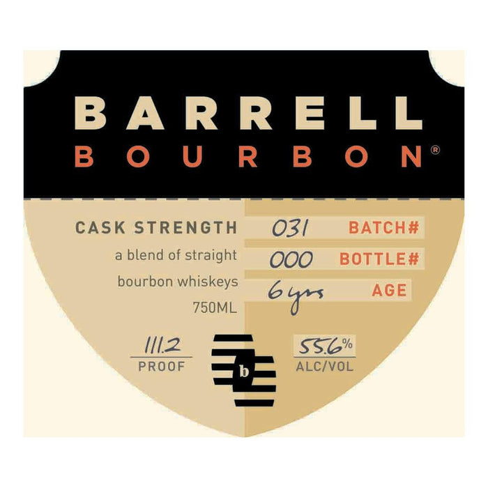 Barrell Bourbon Batch 31 Straight Bourbon Whiskey Barrell Bourbon