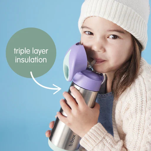 bbox Insulated Drink Bottle Sipper Lid 500ml - Midnight Blue