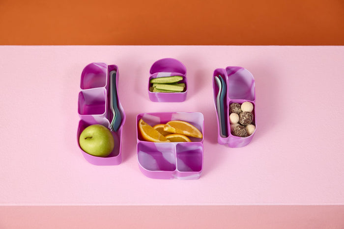 b.box Mini Lunchbox Silicone Bento Tray Insert - Cosmic