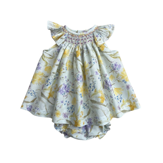 Benneta Lilac Handsmocked Girl 2-Pc Set