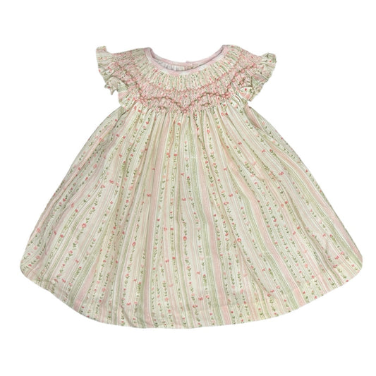 Bernadette Vertical Garden Bishop Handsmocked Dress