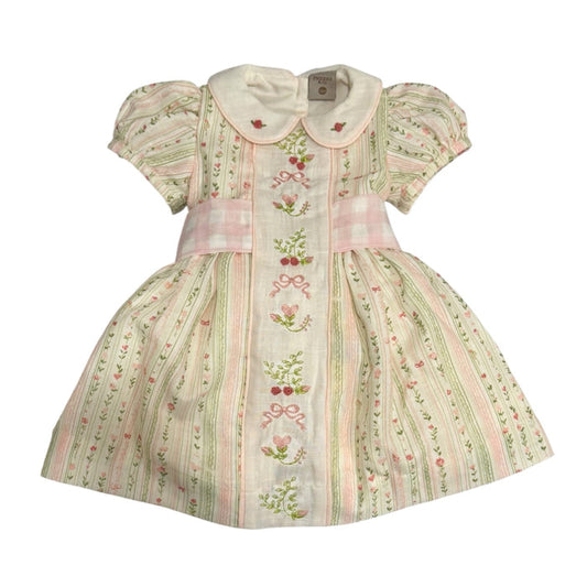 Bernadette Vertical Garden Embroiedered Dress