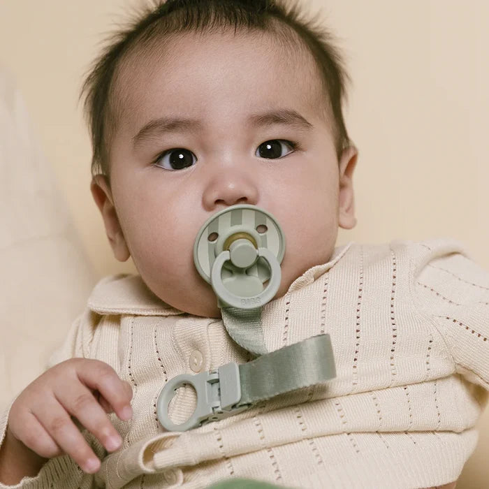 BIBS Colour Dummy & Loop Clip Gift Set - Sage