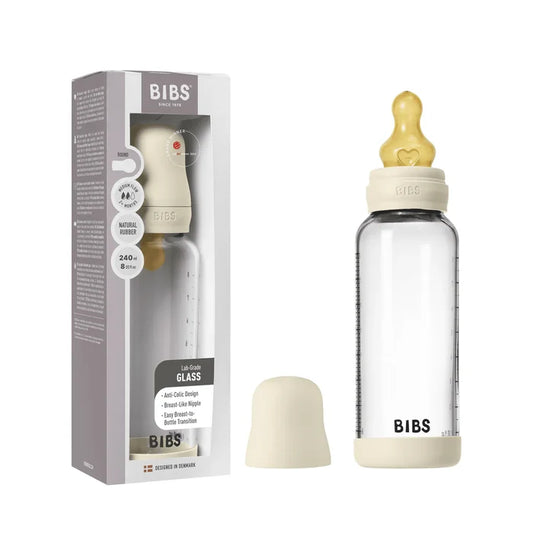 Bibs Glass Baby Bottle Complete Set Latex - Tiny Tots Baby Store