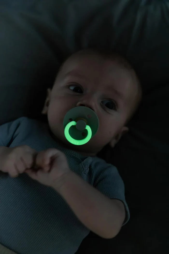 BIBS Pacifier Colour Night Glow Blush