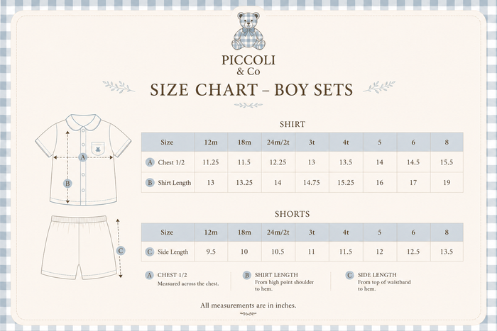 Big Brother Pastel Gingham Handsmocked 2-Pc