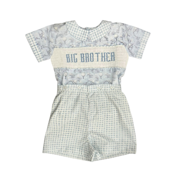 Big Brother Safari Toile Handsmocked 2-Pc