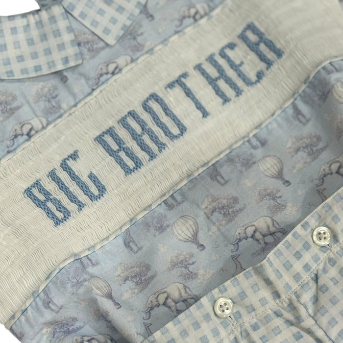 Big Brother Safari Toile Handsmocked 2-Pc