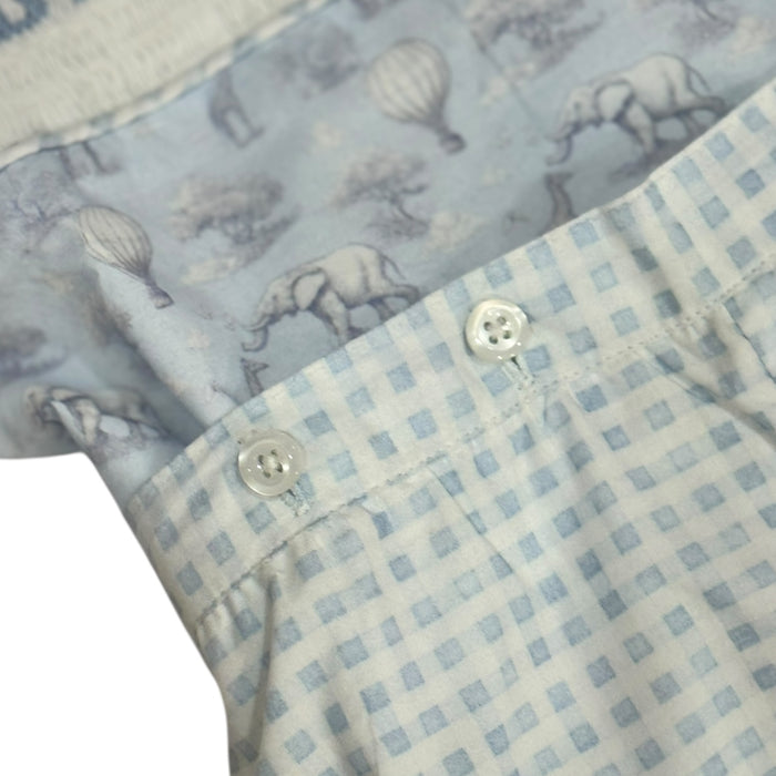 Big Brother Safari Toile Handsmocked 2-Pc