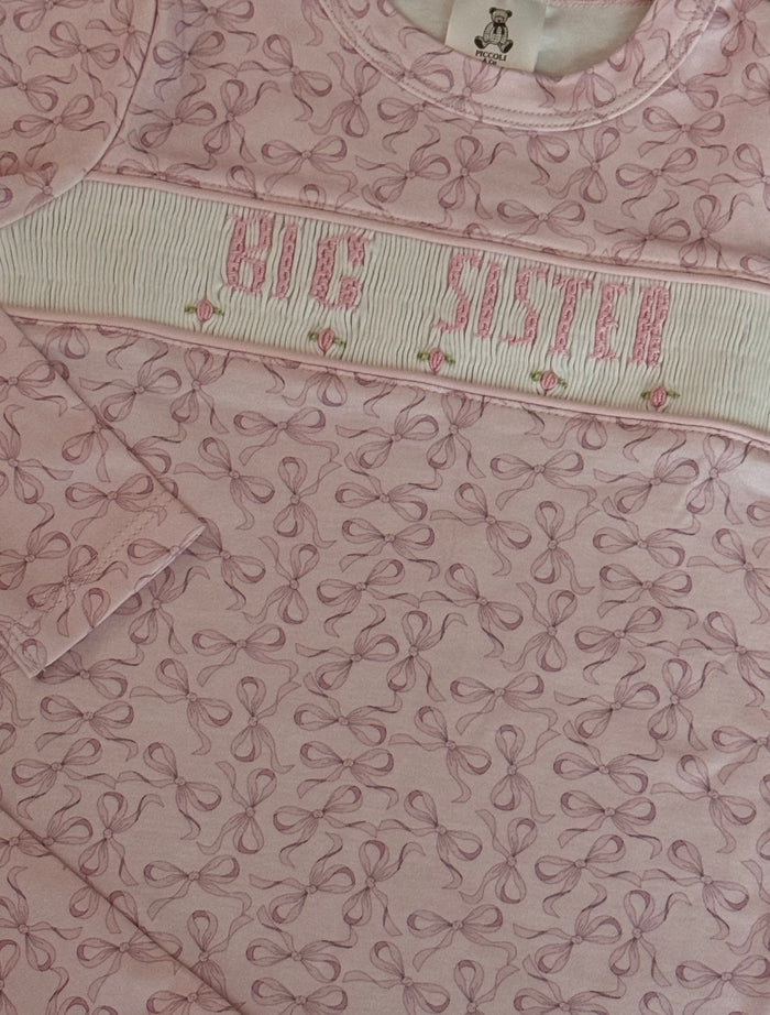 Big Sister Bows Pima Cotton 2-Pc Set