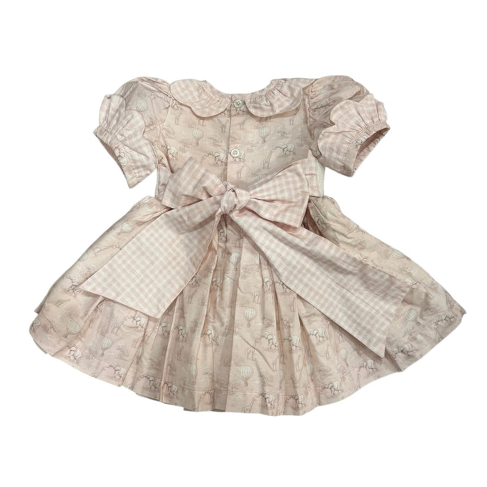 Big Sister Safari Handsmocked Dress