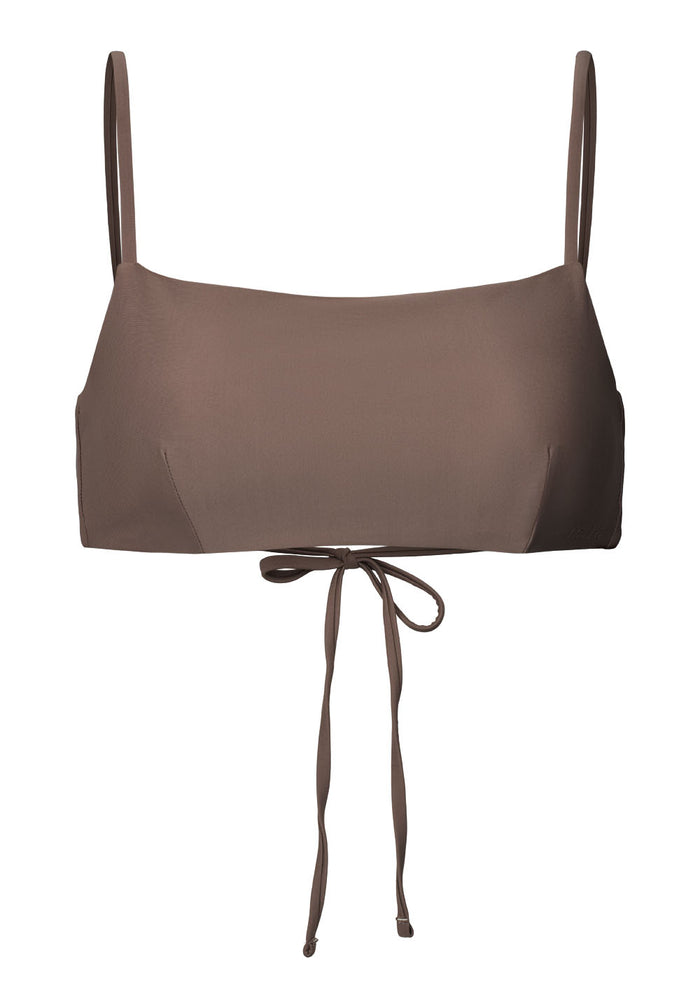 Rethinkit Bikini Top Bandeau Bay Swimwear 3201 walnut