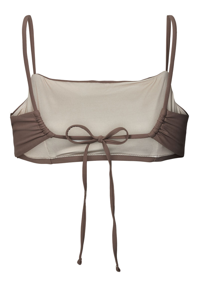 Rethinkit Bikini Top Bandeau Bay Swimwear 3201 walnut