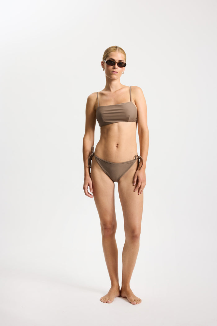 Rethinkit Bikini Top Bandeau Bay Swimwear 3201 walnut