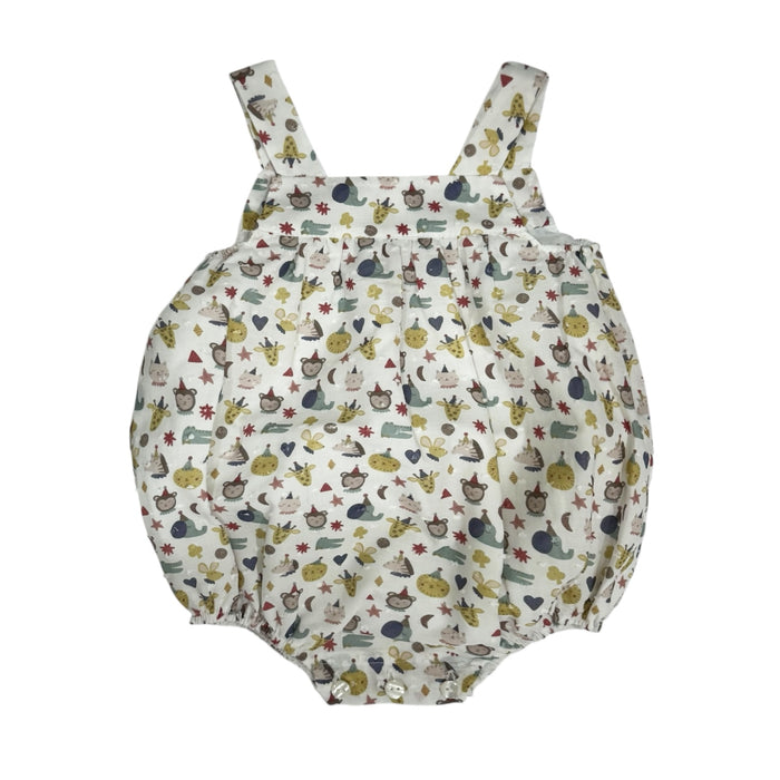 Birthday Animals Hat Boy Romper/Bubble