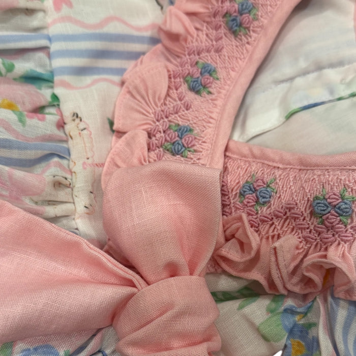 Birthday Cake Handsmocked Romper