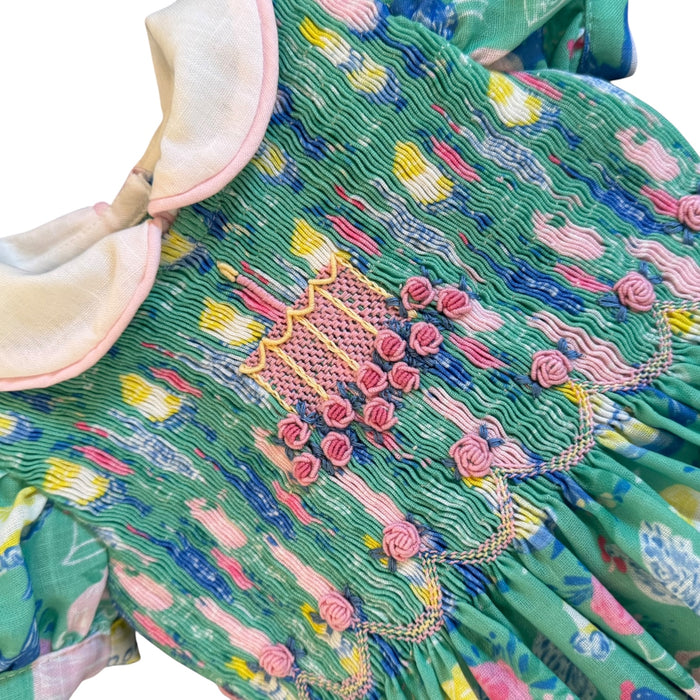 Birthday Green Chicken/Hen Italian Cake Dress