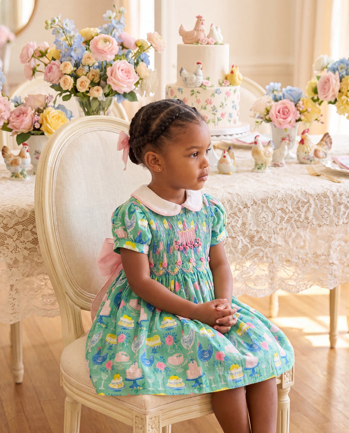 Birthday Green Chicken/Hen Italian Cake Dress