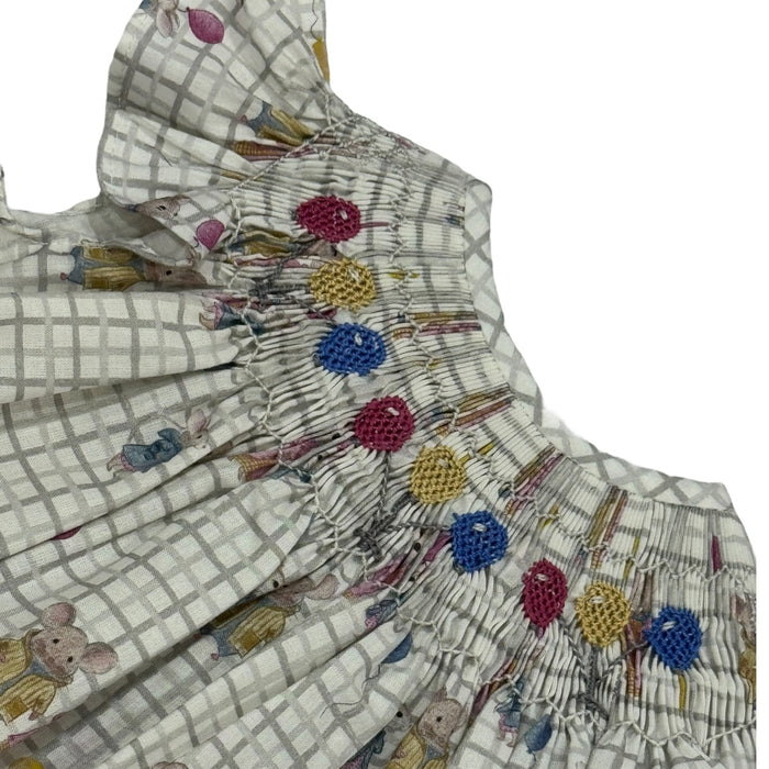 Birthday Mouse Handsmocked Dress