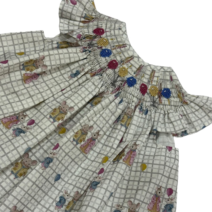 Birthday Mouse Handsmocked Dress