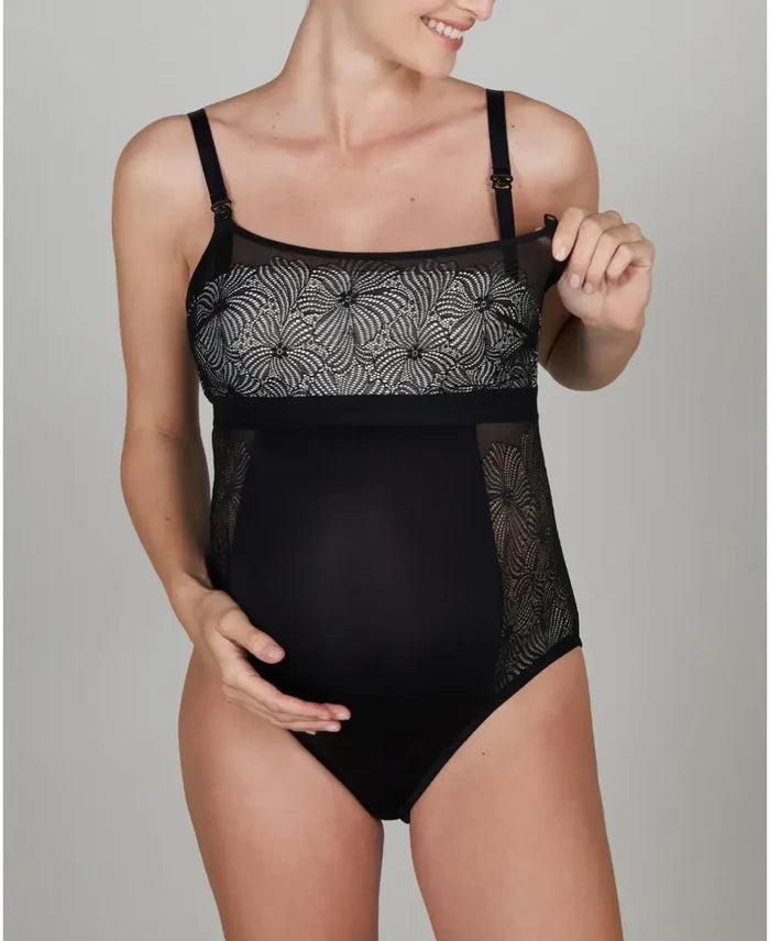 Black Dahlia pregnancy and nursing bodysuit - Body