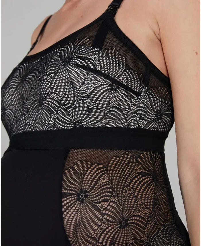 Black Dahlia pregnancy and nursing bodysuit - Body