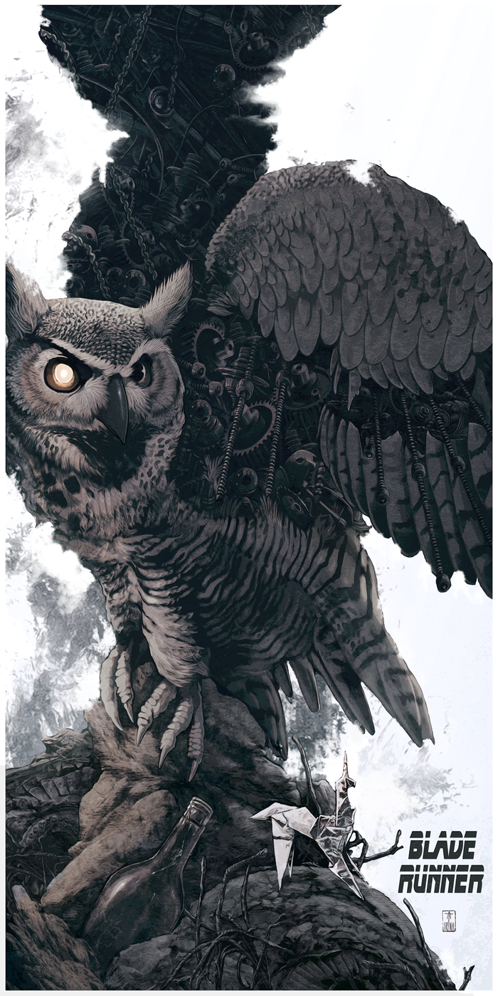 Blade Runner by AJ Frena, 18" x 36" Fine Art Giclee