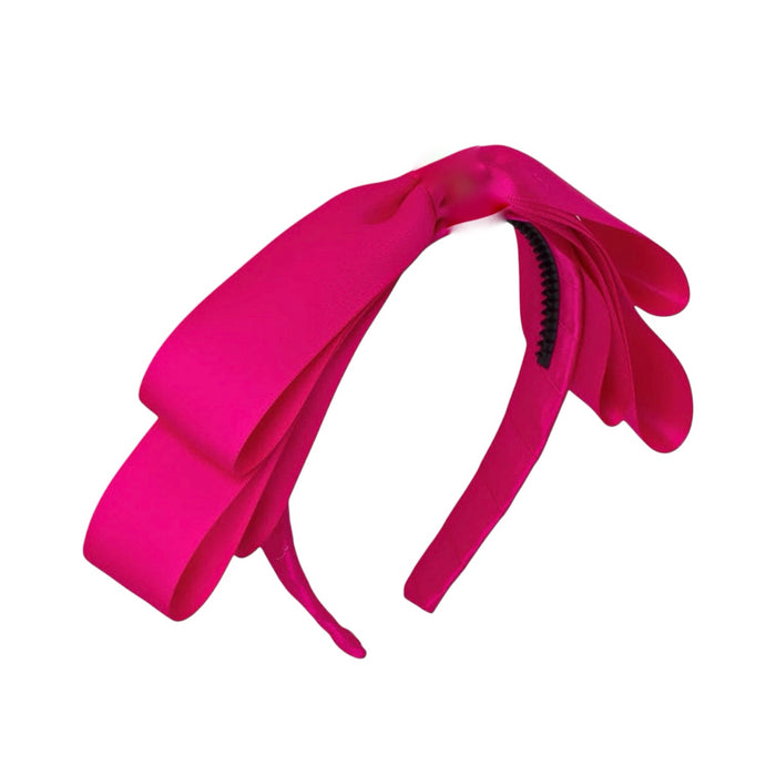 Blair Bow Hot Pink Azalea Satin Headband