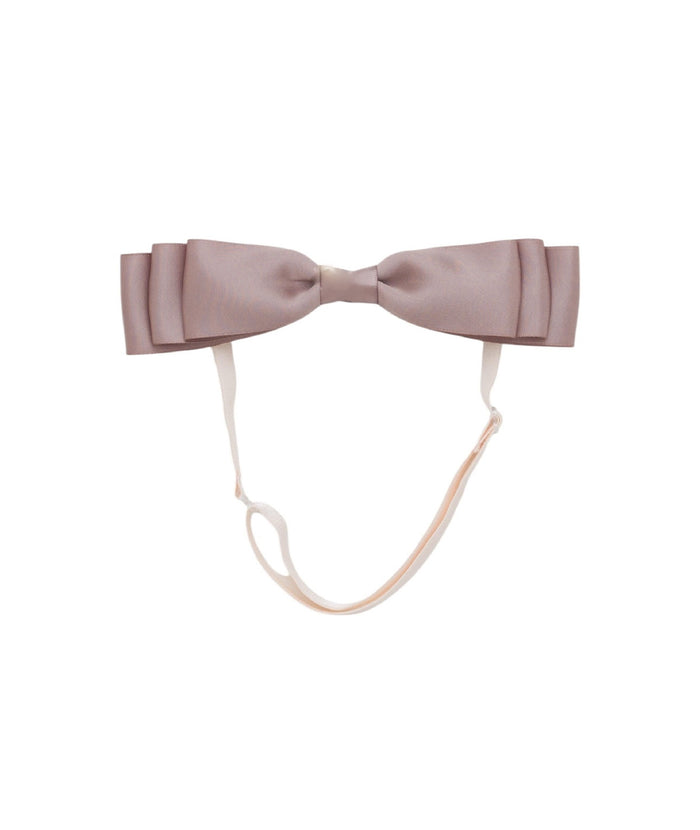 Blair Bow Truffle Satin Headband Wrap
