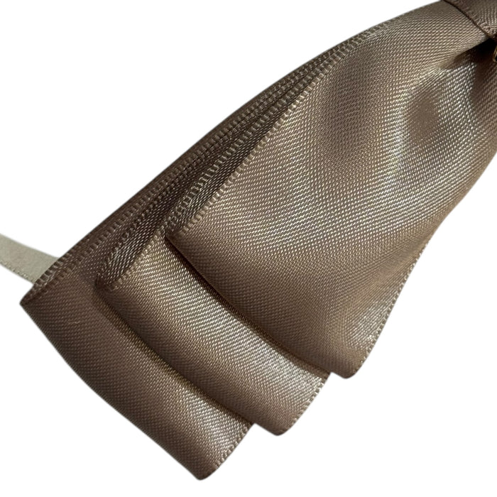 Blair Bow Truffle Satin Headband Wrap