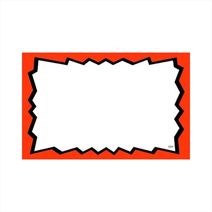 Get Wholesale Deals on 3.5x5.5 Blank Red Print Sign Cards +Tax at Mexmax INC.