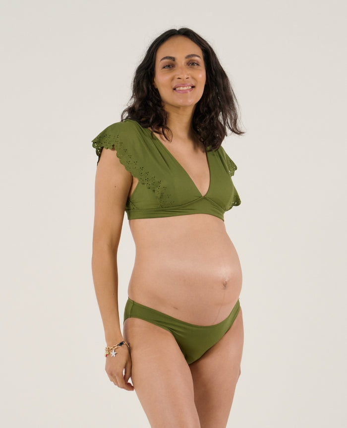 Bloom padded maternity bikini - Kiwi