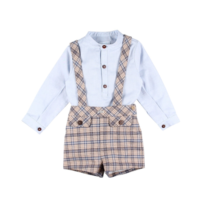 Blue Bears 2-Piece Boy Romper Set