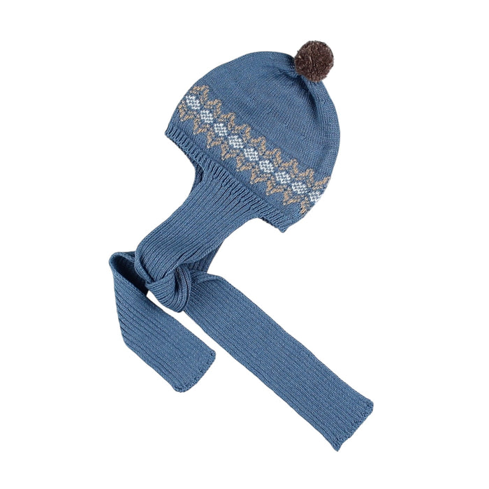 Blue Bears Bonnet and Scarf