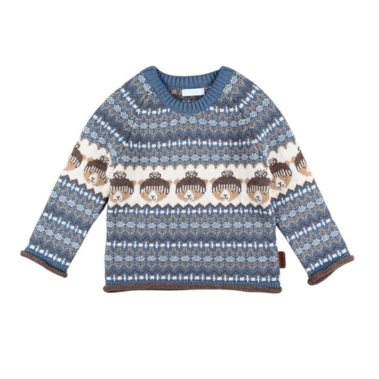 Blue Bears Knitted Sweater