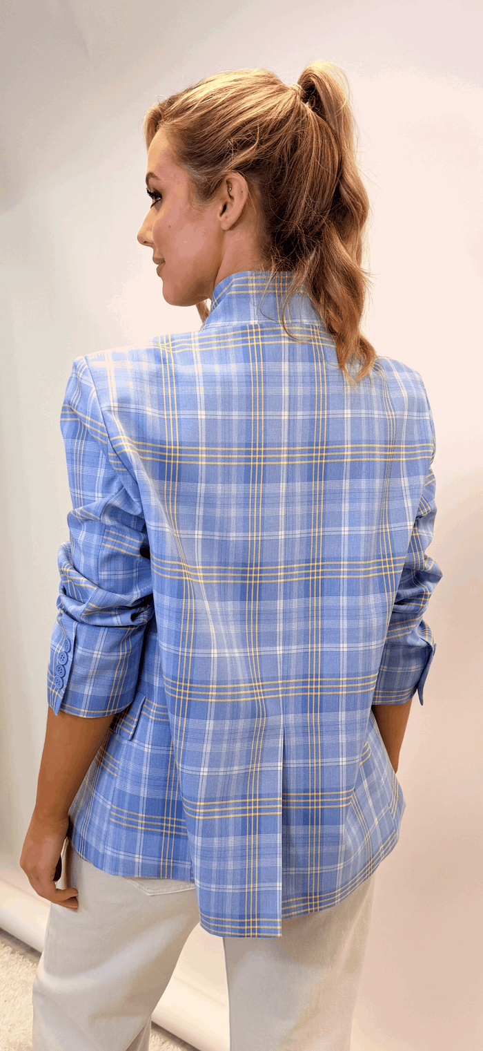 Blue Check Blazer